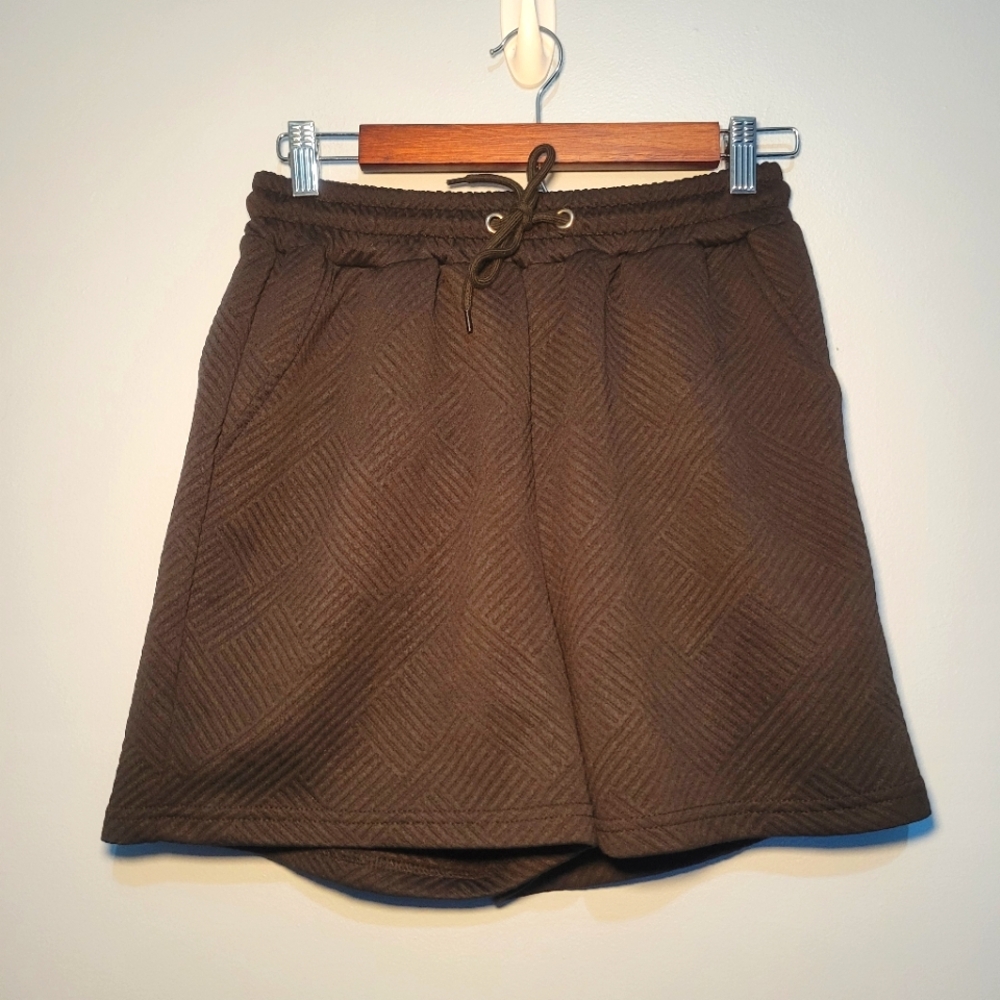 Dokotoo Womens‎ Textured Black Shorts Size Medium